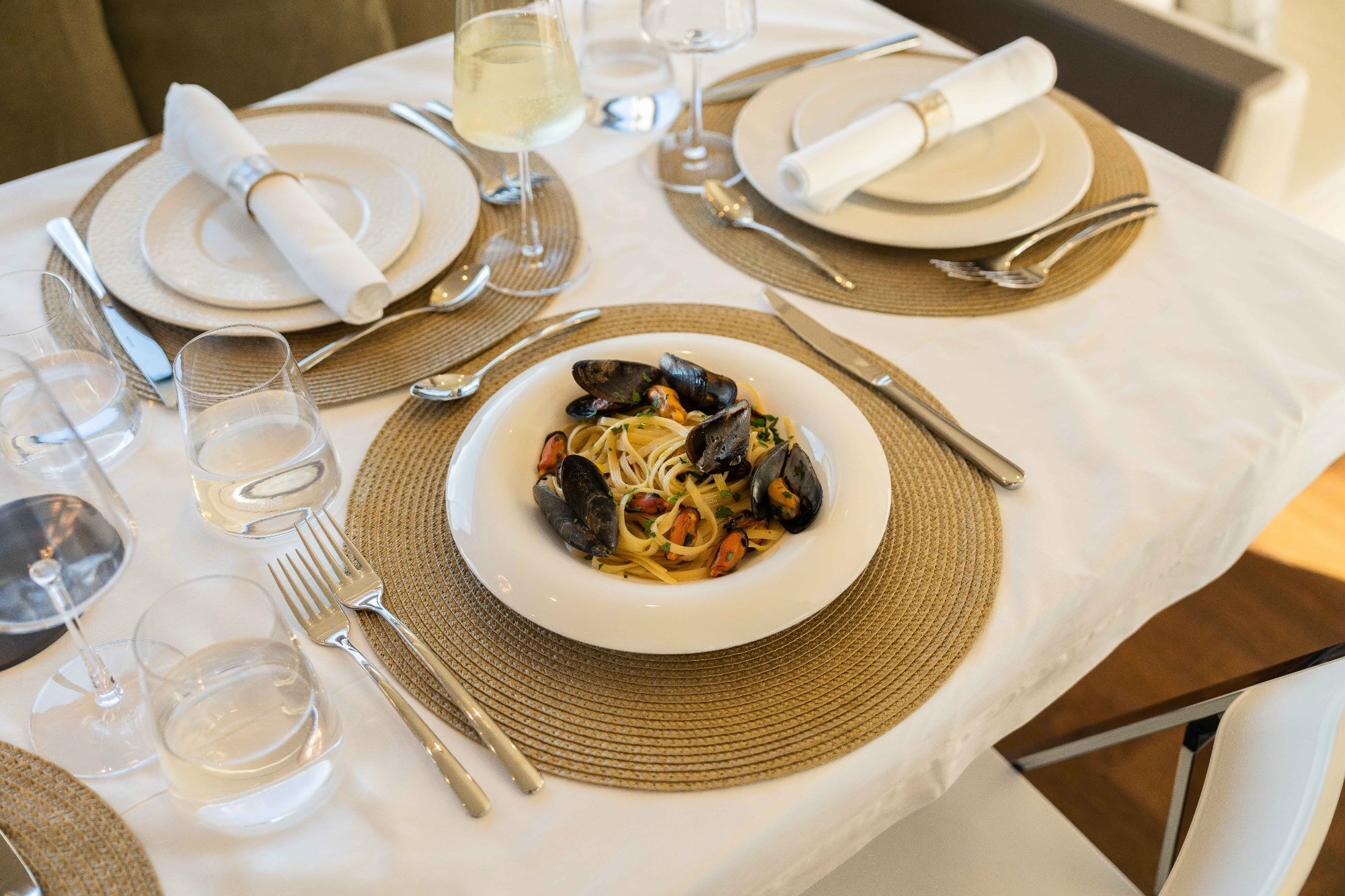 Fine dining on board Sea Sons