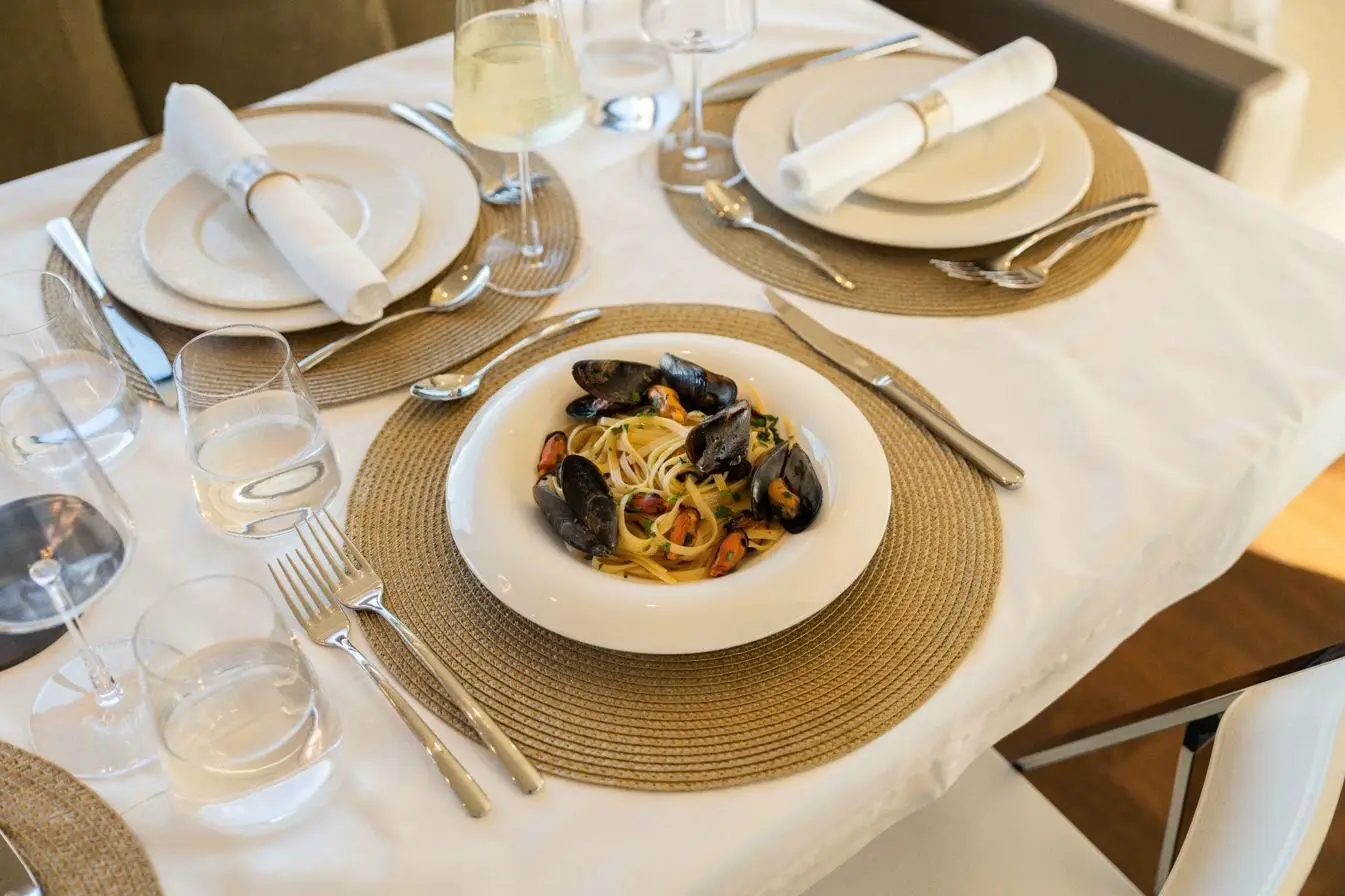 Fine dining on board Sea Sons