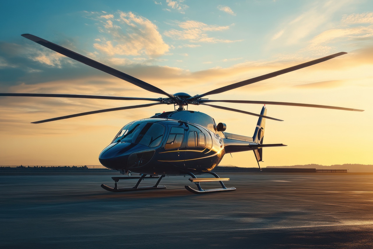 Private helicopter transfer Italy Mediterranean