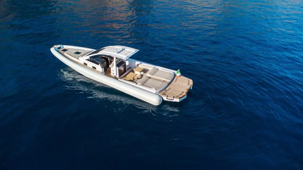 Sea Toy Magazzù MX-14 chase boat and RIB tender charter – exterior