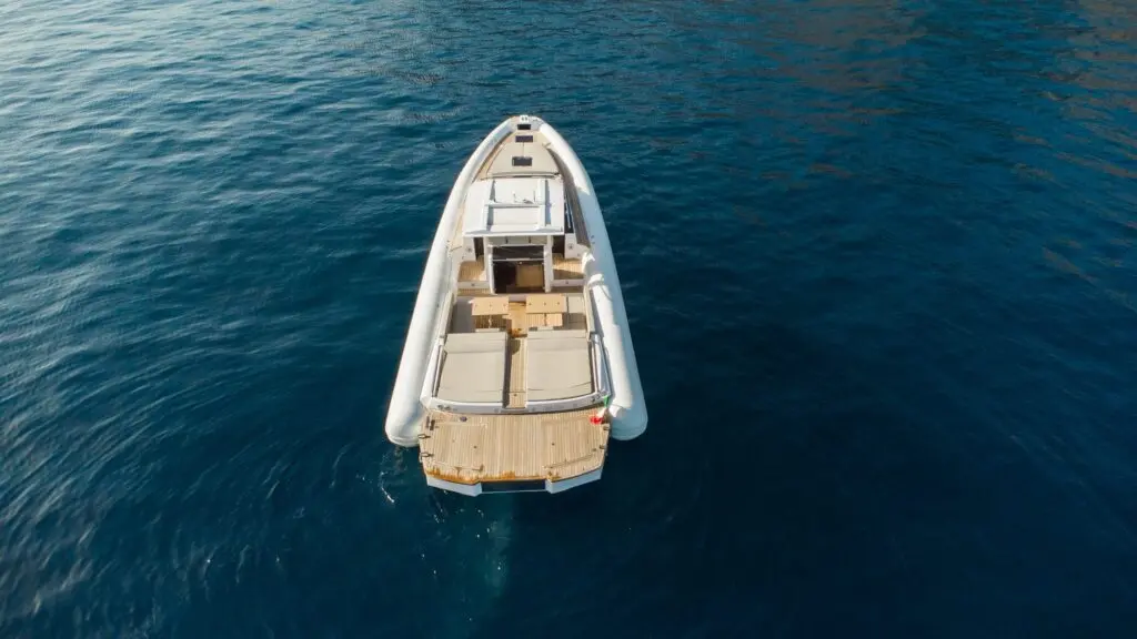 Sea Toy Magazzù MX-14 chase boat and RIB tender charter – exterior